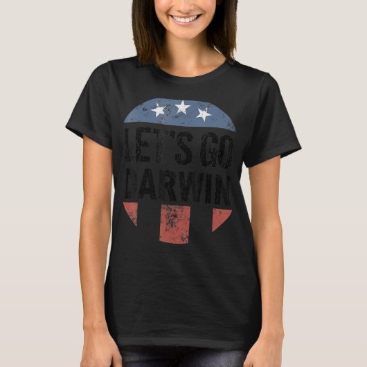 Laten we Darwin Funny gaan T-shirt (Voorkant)