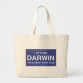 Laten we Darwin gaan - Amerika weer slim maken Grote Tote Bag (Voorkant)