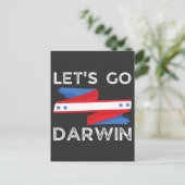 Laten we Darwin gaan Briefkaart (Staand voorkant)
