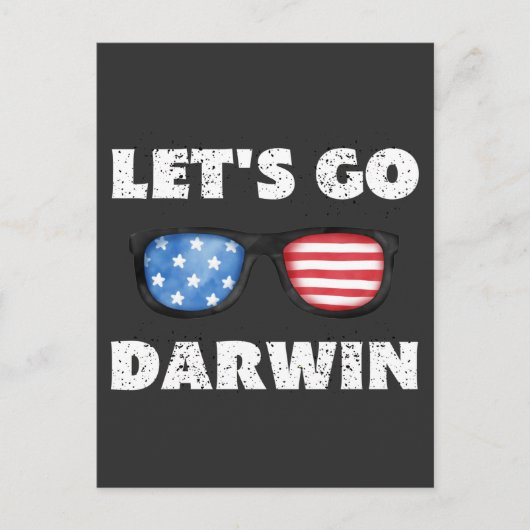 Laten we Darwin gaan Briefkaart (Voorkant)
