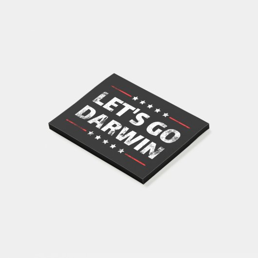 Laten we Darwin gaan Post-it® Notes (Schuin)