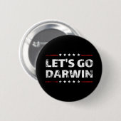 Laten we Darwin gaan Ronde Button 5,7 Cm (Voorkant /achterkant)