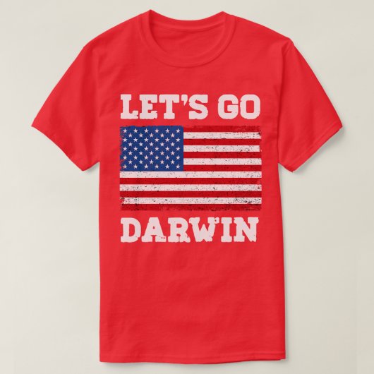 Laten we Darwin gaan T-shirt (Design voorkant)