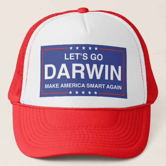 Laten we Darwin gaan Trucker Pet (Voorkant)