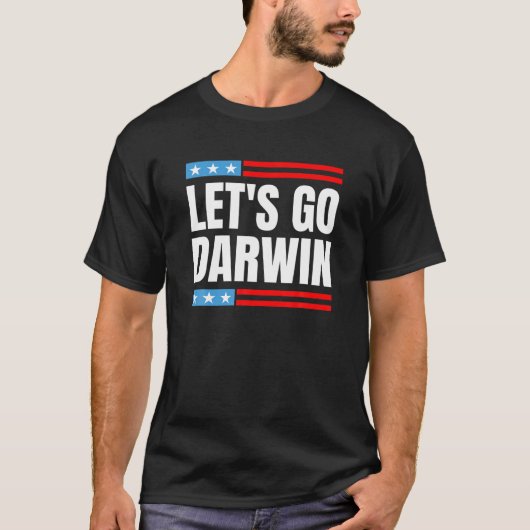 Laten we Darwin Pro vaccineren Funny Sayin T-shirt (Voorkant)