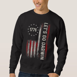 Laten we Darwin T-shirt Trendy Sarcastic Laten we 