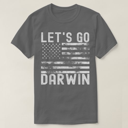 Laten we Darwin T-shirt  VS vlag laten heersen Dar (Design voorkant)