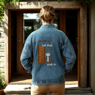 Laten we dat inpikken denim jacket