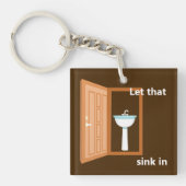 Laten we dat inpikken sleutelhanger (voorkant)