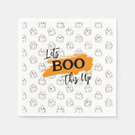 Laten we dat Schattigee vliegende spookpatroon boe Servet