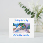 LATEN WE DE "21ste" BIRTHDAY PARTIJVERZOEKEN Kaart (Staand voorkant)