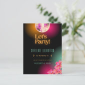 Laten we de 40e verjaardag van het Oranje Neon van Briefkaart (Staand voorkant)