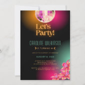 Laten we de 40e verjaardag van het Oranje Neon van Kaart (Voorkant)