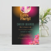 Laten we de 40e verjaardag van het Oranje Neon van Kaart (Staand voorkant)