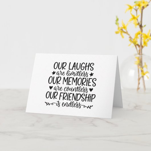 LATEN WE DE AANDELENLAUGHS EN MEMORIES OP UW GROTE KAART (Gele Bloem)