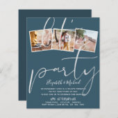 Laten we de aankondiging van de huwelijksreceptie  (Voorkant / Achterkant)