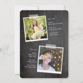 Laten we de Afstuderen Chalkboard Afstudeerder Par Kaart (Achterkant)