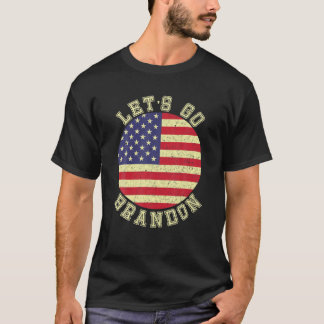 Laten we de Amerikaanse vlag Impeach Biden Anti-Br T-shirt