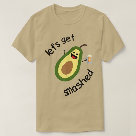 Laten we de Avocado in elkaar slaan T-shirt (Design voorkant)
