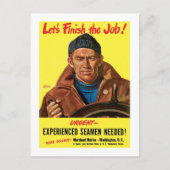 Laten we de baan afmaken! briefkaart (Voorkant)