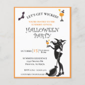 Laten we de begroting van de Witch Halloween-parti (Voorkant)