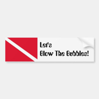 Laten we de bellen duik bumper sticker