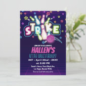 Laten we de Birthday Party strike Bowling halen Kaart (Staand voorkant)