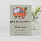 Laten we de Birthday party uitnodiging van de bali (Staand voorkant)