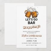 Laten we de Birthday party uitnodiging van de bali (Voorkant / Achterkant)