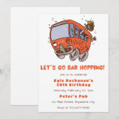 Laten we de Birthday party uitnodiging van de bali (Voorkant / Achterkant)