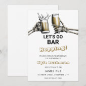 Laten we de Birthday party uitnodiging van de bali (Voorkant / Achterkant)