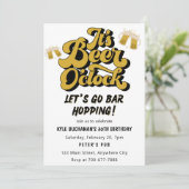 Laten we de Birthday party uitnodiging van de bali (Staand voorkant)