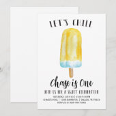 Laten we de Birthday-uitnodiging van de Chill Summ Kaart (Voorkant / Achterkant)