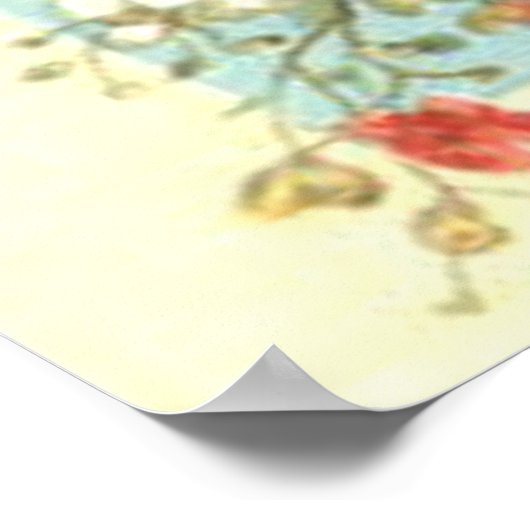 Laten we de bloemen van de herdenkingsdag vergeten poster (Hoek)