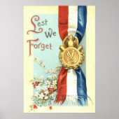 Laten we de bloemen van de herdenkingsdag vergeten poster (Voorkant)