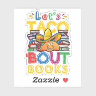 Laten we de Boekenboekomslag van Taco Bout Sticker
