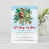 Laten we de boom snoeien | Kerstfeest Kaart (Staand voorkant)