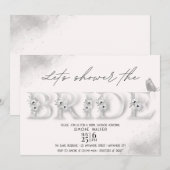 Laten we de Bride Floral Vrijgezellenfeest Invita Kaart (Voorkant / Achterkant)