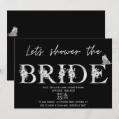 Laten we de Bride Floral Vrijgezellenfeest Invita  Kaart (Voorkant / Achterkant)