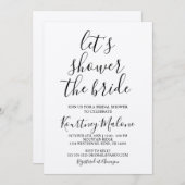 Laten we de Bride Rustic uitnodiging tonen (Voorkant / Achterkant)