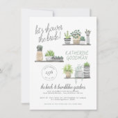 Laten we de bride tonen | Modern Boho Houseplant Kaart (Voorkant)