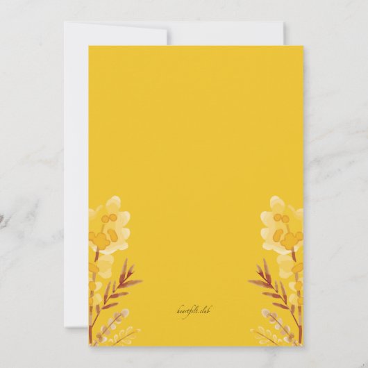 Laten we de bruid uitnodiging douchen (Achterkant)