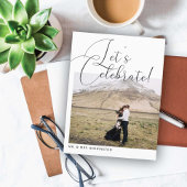Laten we de bruiloft vieren aankondigingskaart