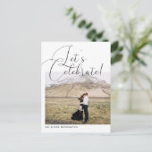 Laten we de bruiloft vieren aankondigingskaart (Staand voorkant)