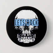 Laten we de Button van Rock Skull (Voorkant)