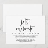 Laten we de Casual bruiloft vieren. Kaart (Voorkant / Achterkant)