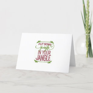 LATEN WE DE CELEBRAAT "SAMEN" MET EEN JINGLE FEESTDAGEN KAART
