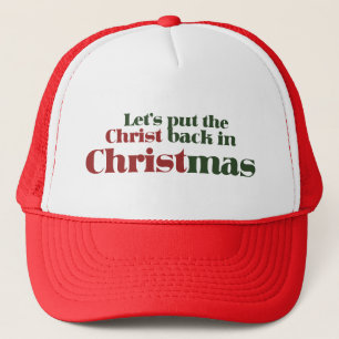 Laten we de Christus terugbrengen in Kerstmis. Trucker Pet