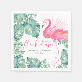 Laten we de cocktail opsluiten. servet