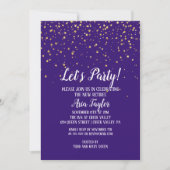 Laten we de Confetti van de Partij voor Goud op de Kaart (Voorkant)